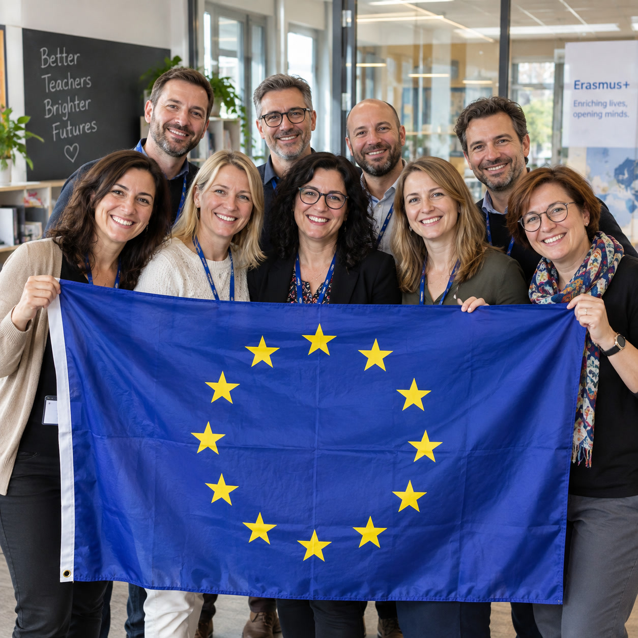 Teachers participating in an Erasmus+ job shadowing and mobility programme